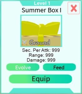 Roblox-BR-All-Star-Tower-Defense-Summer-Box-Level-1