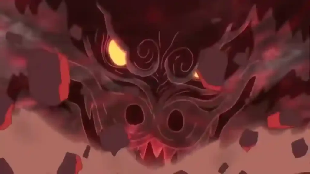 Might Guy em forma demoniaca depois de abrir o oitavo portao da morte