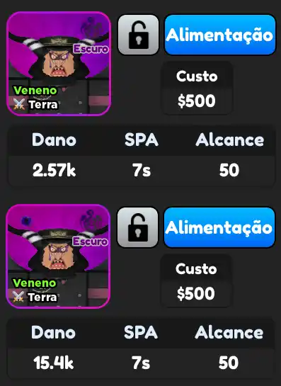 Orbe Venenoso de ASTD RobloxBR - Comparação